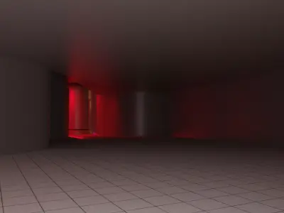 Liminal Space 3D Scene Atmospheric Lighting 3D model