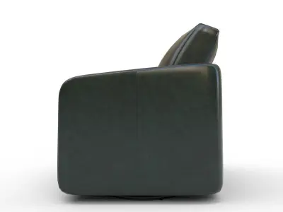 Aycel Wide Swivel Armchair 3D model
