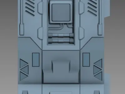 modular panel scifi A00 3dprint 3D print model