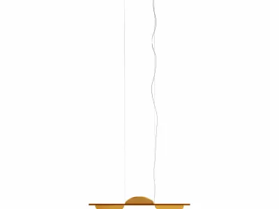 almendra linear suspension lamp by FLOS 3D model