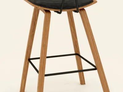 Denis Bar Chair 3D model