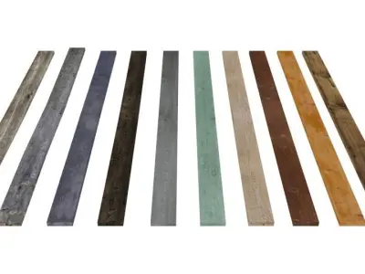 Set of boards Free low-poly 3D model