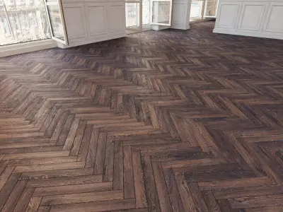 Herringbone parquet 32 WITHOUT PLUGINS 3D model