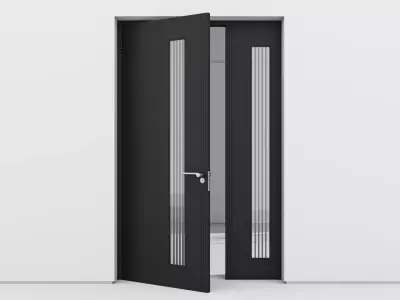 Aluminium door 103 3D model