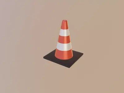 Road Cone 3D model