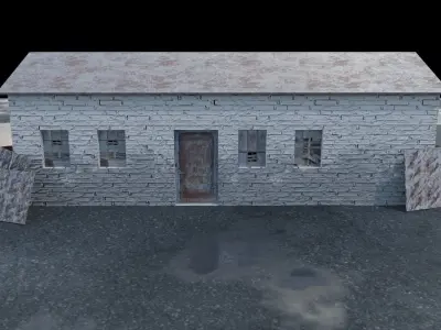 house with barrel 3D model