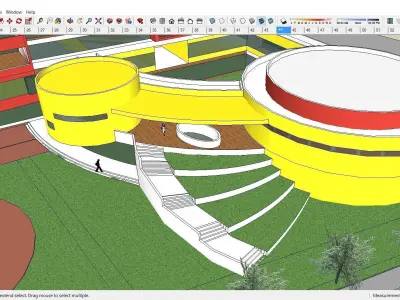 Sketchup School and University H6 3D model