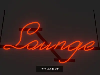 Neon Signs 3D Model Pack