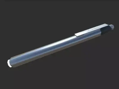 LED pen light Free low-poly 3D model