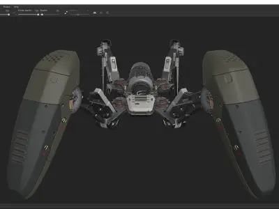 scifi-model527 robot 3D model