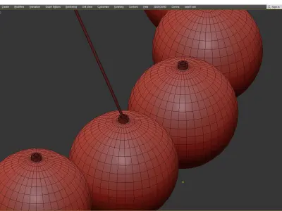 Timebeus modern pendant Low-poly 3D model