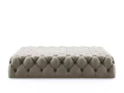 Rollking Collection tufted ottoman 3D model