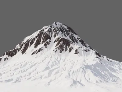 Snow Mountain 01 3D model