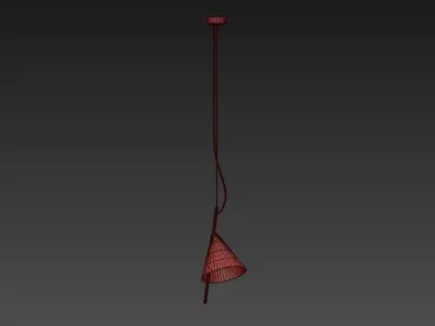 Nordic Modern Minimalist Foyer Pendant 3D model