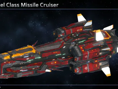 Spaceship Cruiser Collection III 3D Model Pack