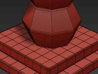 Rockefeller Faceted Crystal Table Lamp 3D model