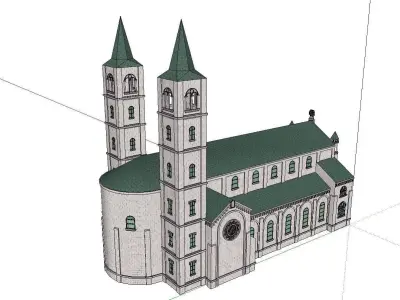Architecture-Religion-God-Culture-Temple-0110 church 3D model