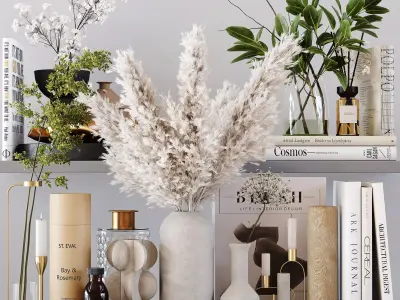 Decorative Set 159 Low-poly 3D model