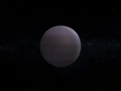 Gas Giant Alien Planet 10 Low-poly 3D model
