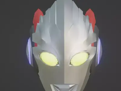 Ultraman X 3D printable cosplay helmet 3D print model
