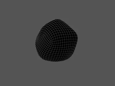 Snowball v1 002 Low-poly 3D model