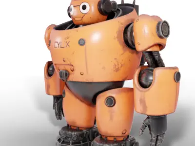 Steampunk Robot 3D model