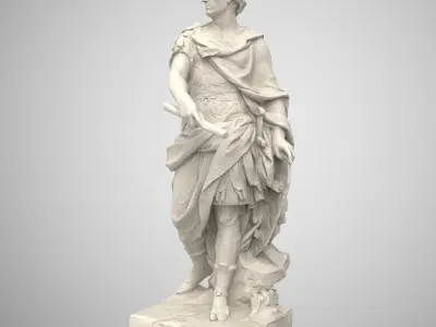  Julius Caesar Marble 3D Model 
