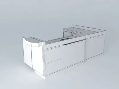 Kit 724 Bench in stainless steel vats and L 2 Light by Alex M... Free 3D model