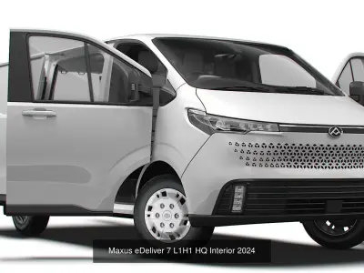 Maxus eDeliver 7  HQ Interior 2024 collection 3D Model Pack