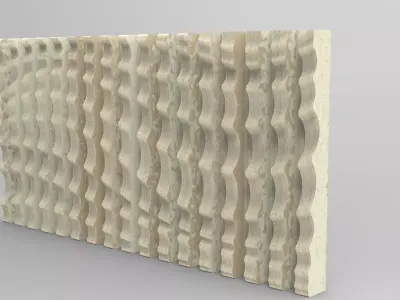 Modern Parametric 3D Wave Wall Art 3D print model