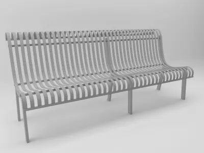 Bench Park 2 3D model