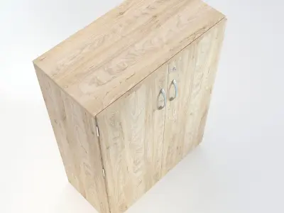 Wooden Cabinet 12 3D model