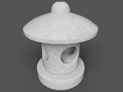 Japanese Lantern 1  3D model