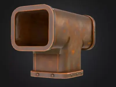 Rusty Junction Low-poly 3D model