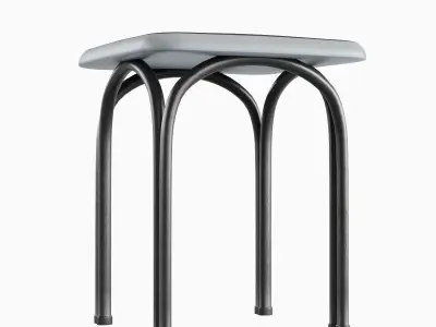 Steel Stool 01  3D model