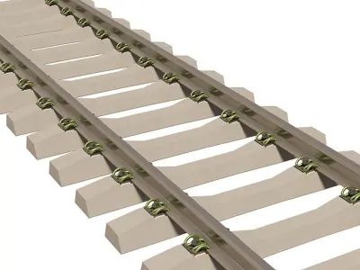 Rail W30 Vossloh 3D model