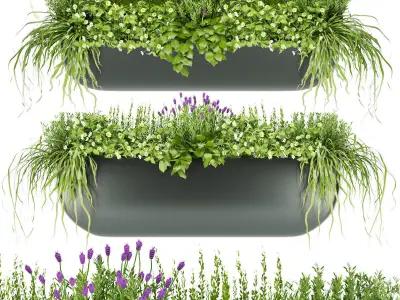 Collection plant vol 01 balcony  3D Model Pack