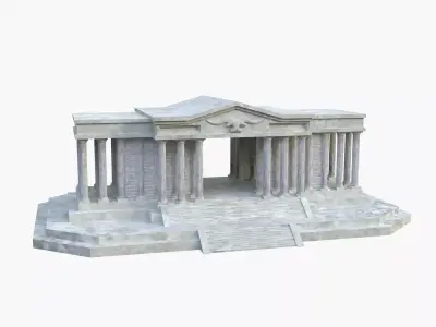 Taurus Temple - Taurus House - El templo de Tauro Low-poly 3D model