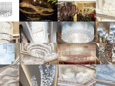 Artwork lamps 3D Model Pack