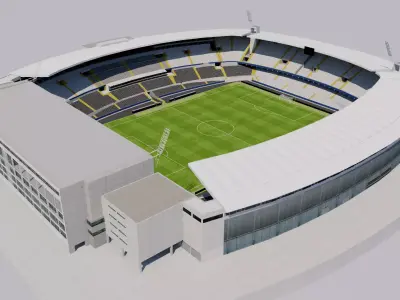 Estadio Dom Afonso Henriques - Vitoria Guimaraes Portugal 3D model