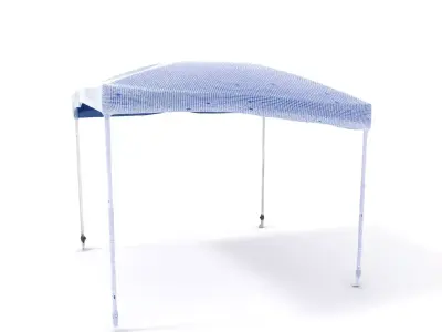 Blue Outdoor Canopy model pack Low-poly 3D model