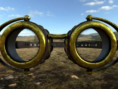 Glass - Steampunk Low-poly 3D model