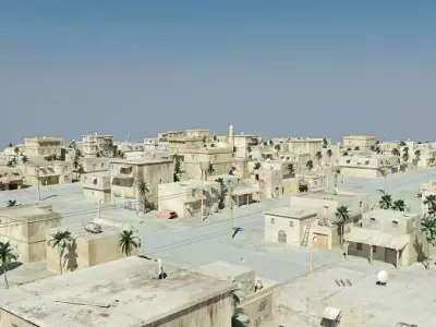 Arab City 01 Low-poly 3D model