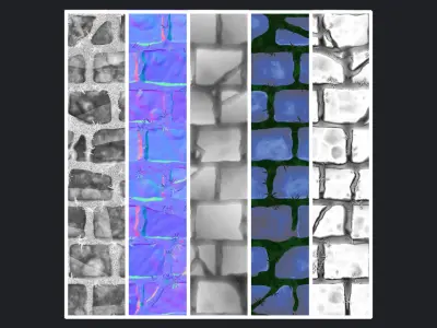 Stylized Brick Wall Material 03 Texture