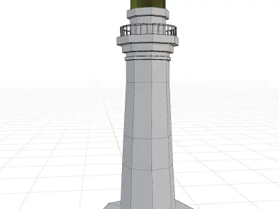 Lighthouse Free low-poly 3D model purchase
