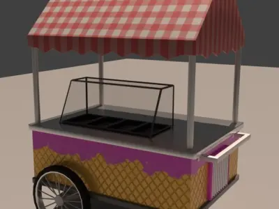 Park Props Low-poly 3D model