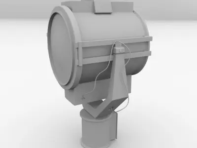 Searchlight street light 3D model