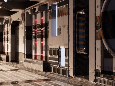Spaceship Interior 3D model buy