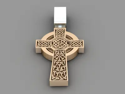 Light Gold Cross New Design  CP 3 3D print model