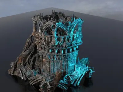 Sargon Great Assyrian structure 3D model